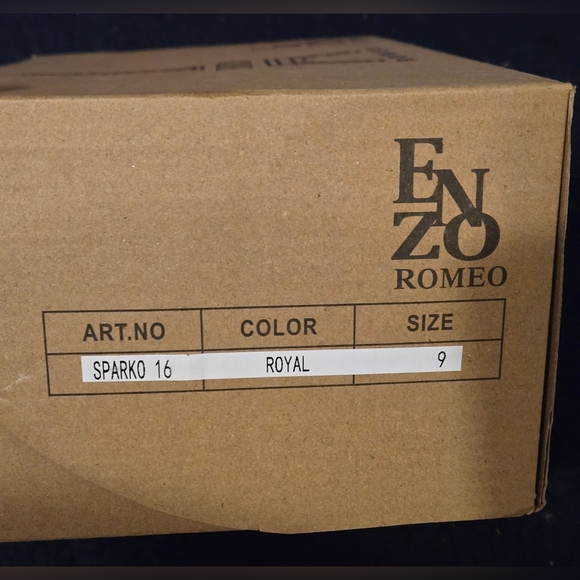 New Enzo Romeo Men's Vintage Spike Dress Loafers - Picture 11 of 12